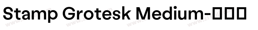 Stamp Grotesk Medium字体转换 Stamp Grotesk Medium字体转换